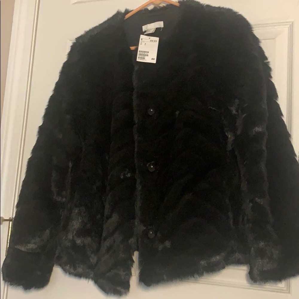 Faux fur coat